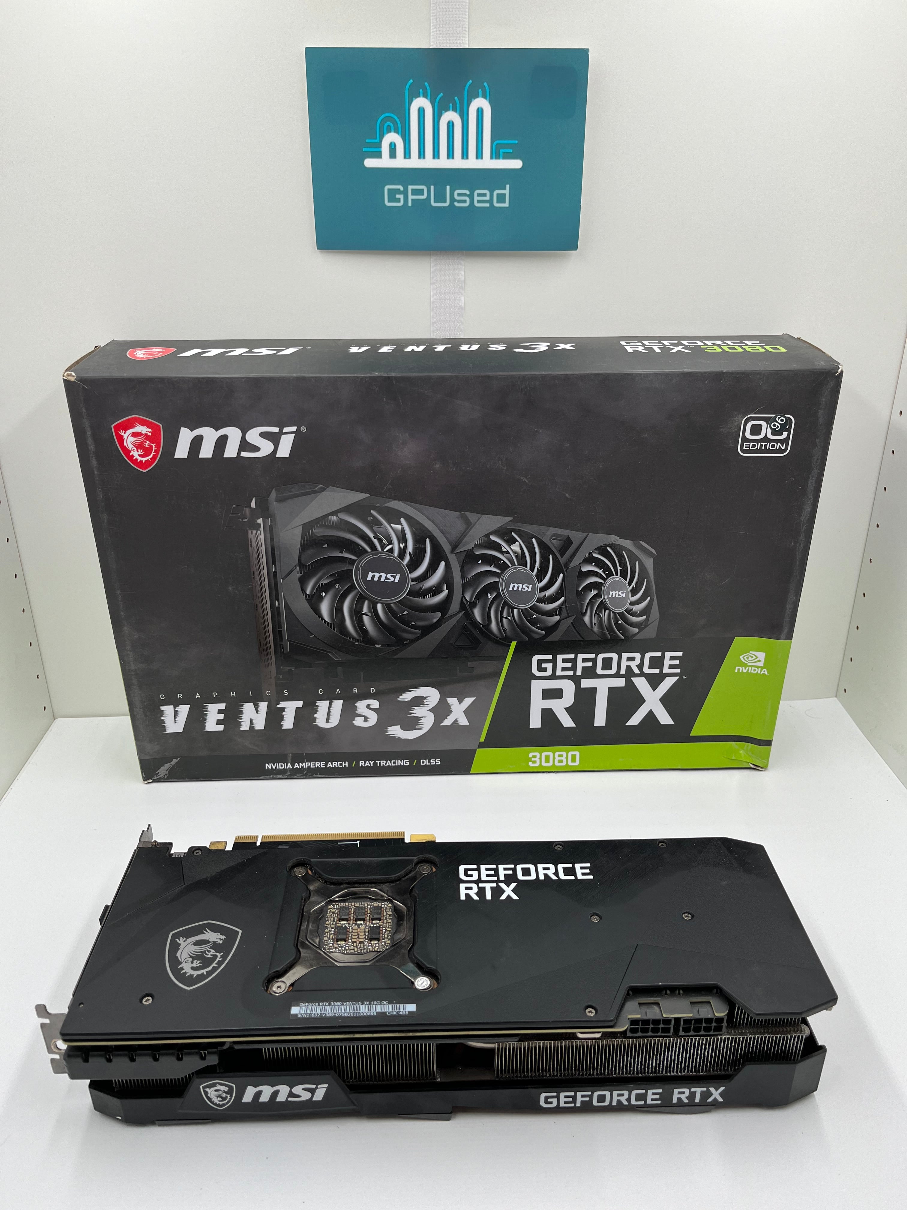 MSI Nvidia GeForce RTX 3080 Ventus 3X 10GB GDDR6X - A – GPUsed