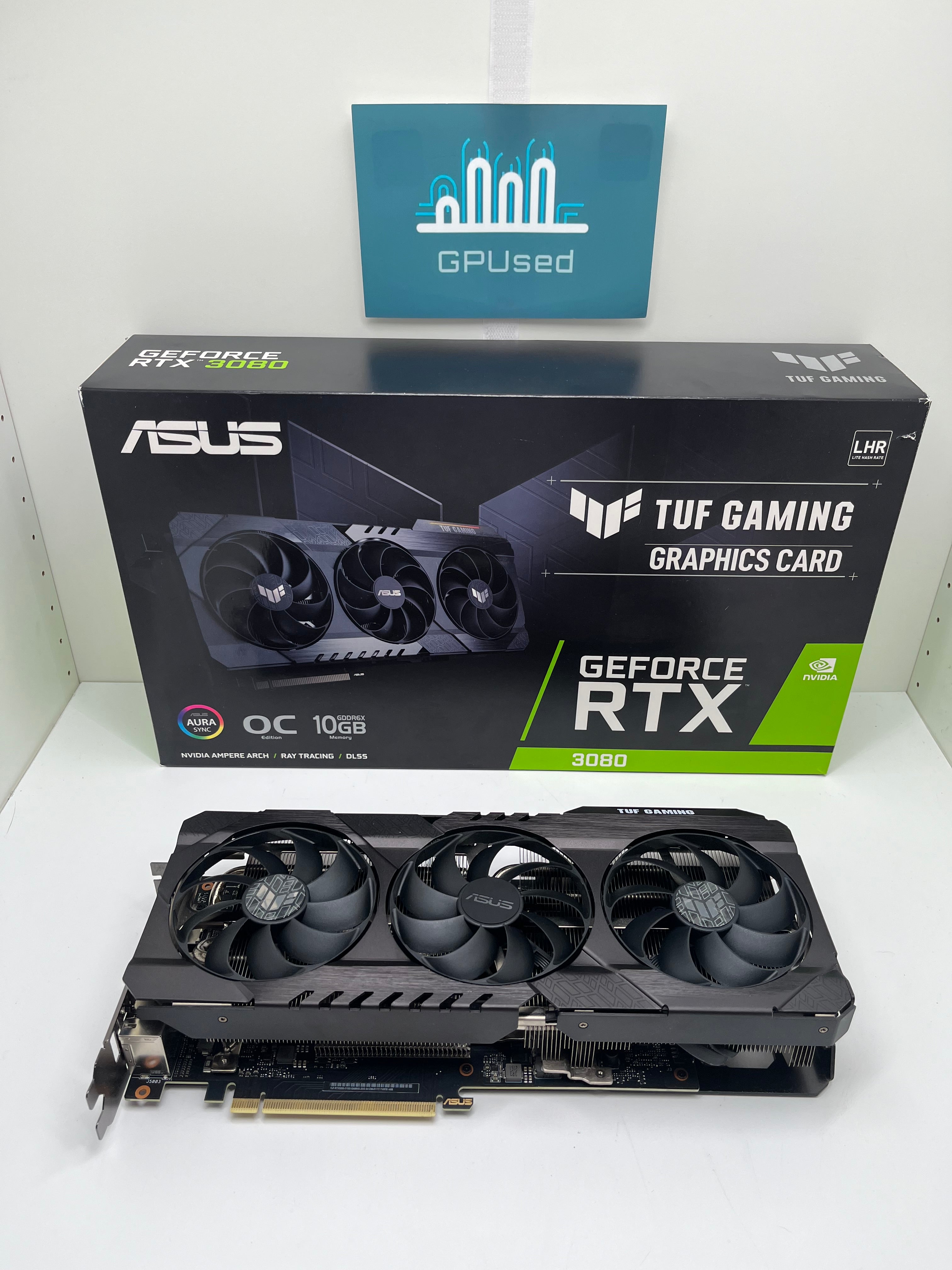 ASUS Nvidia GeForce RTX 3080 Tuf Gaming OC 10GB GDDR6X - A – GPUsed