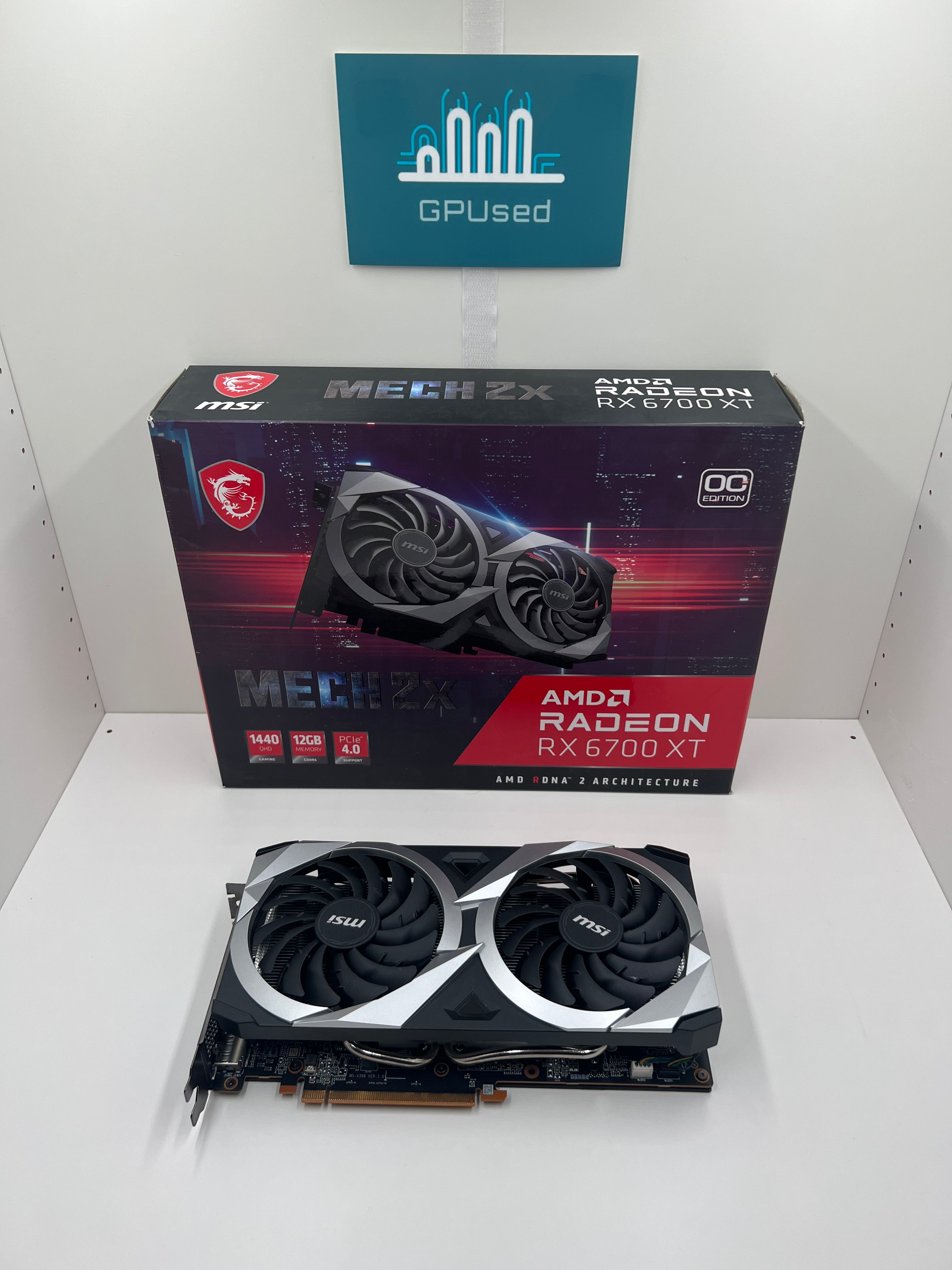 MSI AMD Radeon RX 6700XT Mech 2X OC 12GB GDDR6 - A – GPUsed