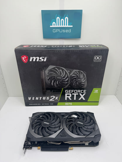 MSI Nvidia GeForce RTX 3070 Ventus 2X OC Edition 8GB GDDR6 - A