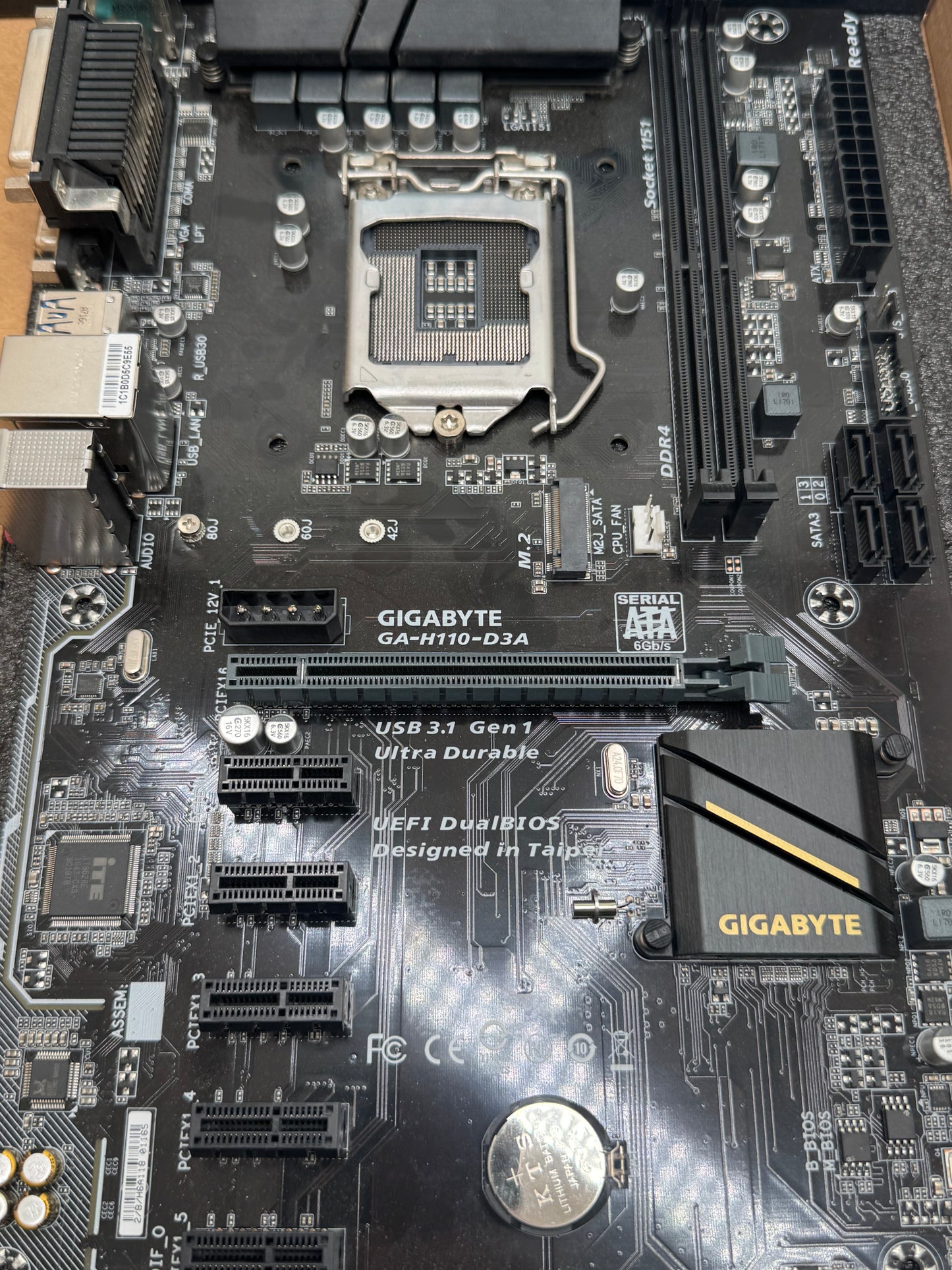 Gigabyte H110-D3A Ultra Durable ATX Intel Socket 1151 Motherboard