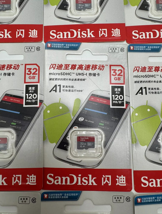 Sandisk 32GB Micro SD SDHC Card UHS-I Class 10 A1 120MB/s - NEW