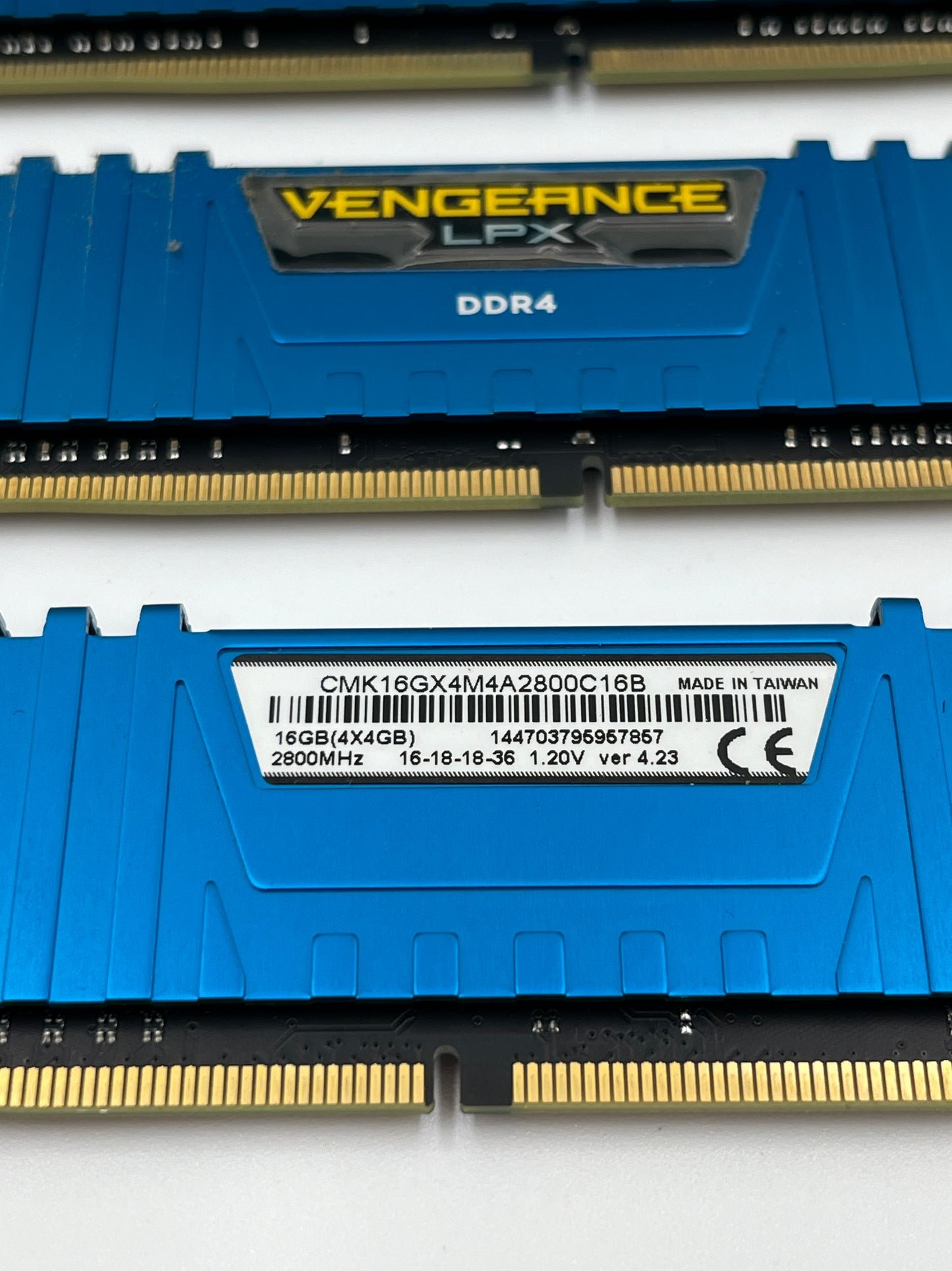 16GB (4x4GB) Corsair Vengeance Blue 2800MHz DDR4 RAM