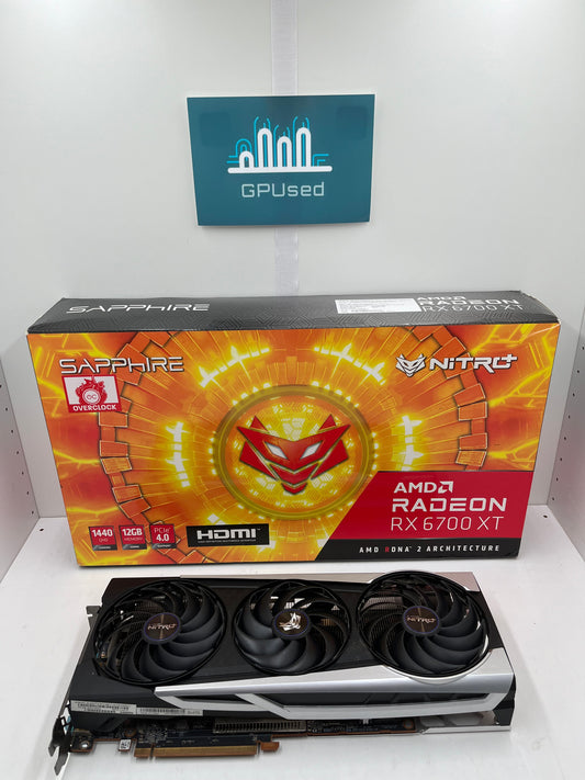 Sapphire AMD Radeon RX 6700XT Nitro+ Overclock 12GB GDDR6 - A