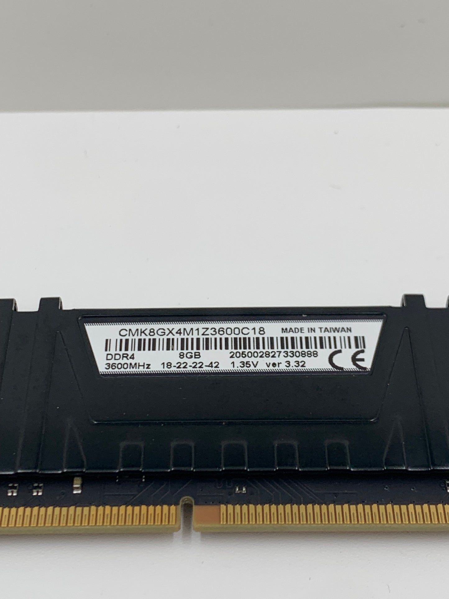 8GB Corsair Vengeance 3600MHz DDR4 RAM