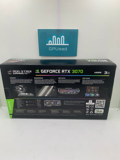 ASUS Nvidia GeForce RTX 3070 Rog Strix Gaming OC 8GB GDDR6 - A