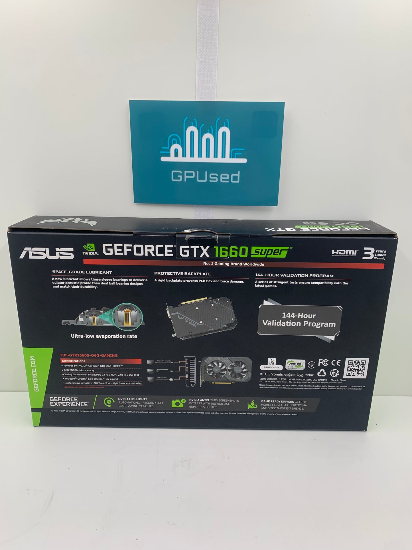 ASUS Nvidia GeForce GTX 1660 Super TUF Gaming OC 6GB GDDR6 - A