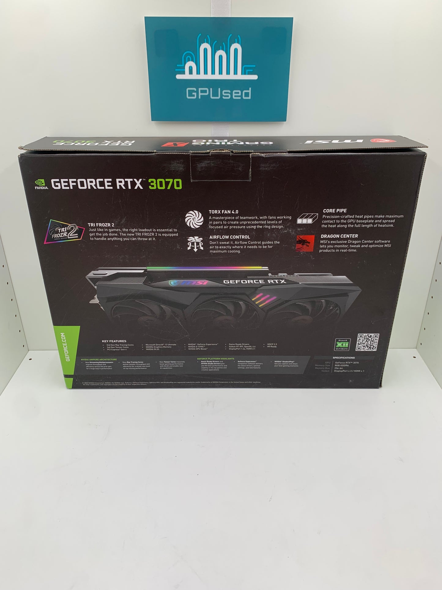 MSI Nvidia GeForce RTX 3070 Gaming X Trio 8GB GDDR6 - A