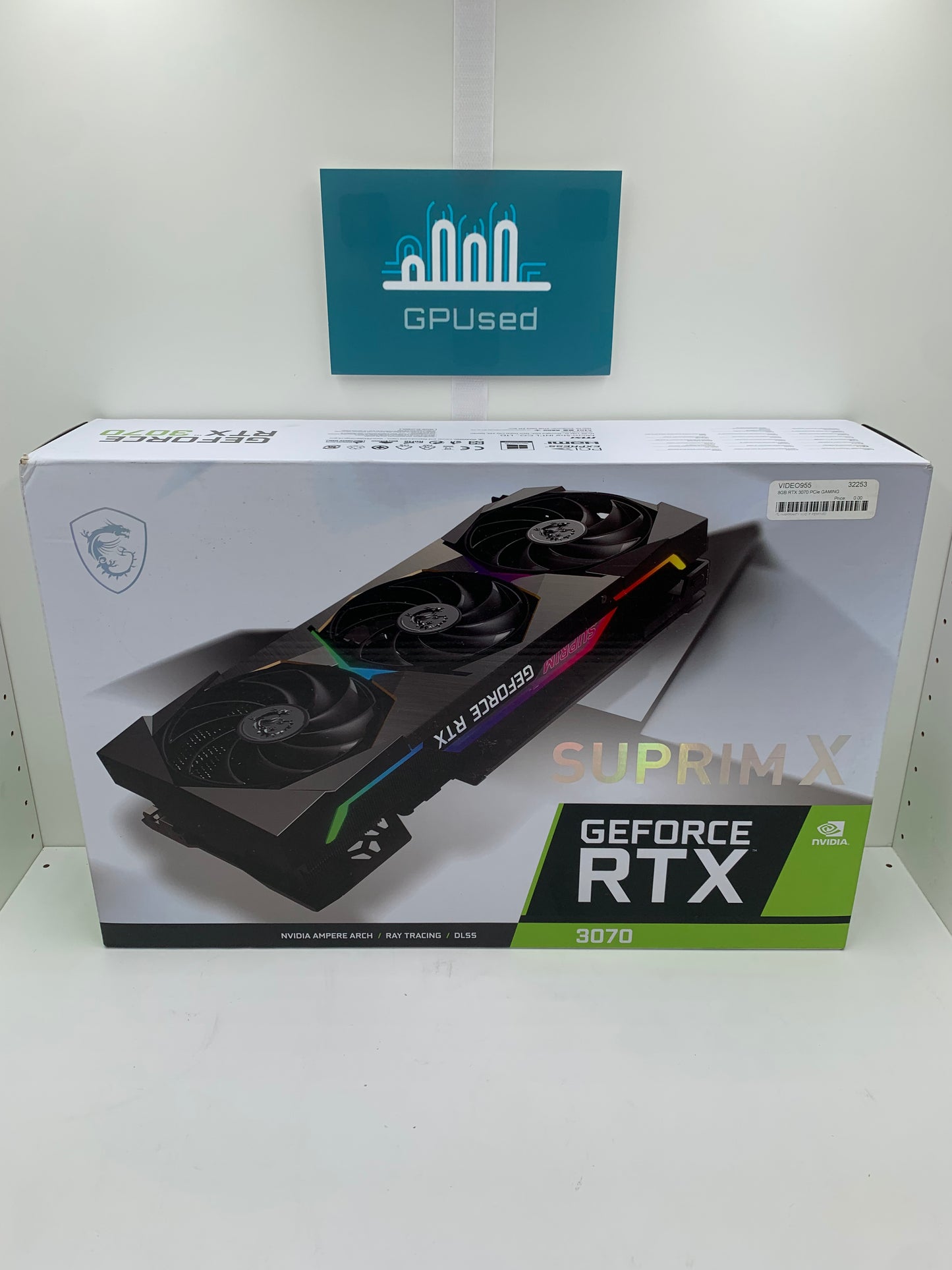 MSI Nvidia GeForce RTX 3070 Suprim X 3070 8GB GDDR6 Was 359.99